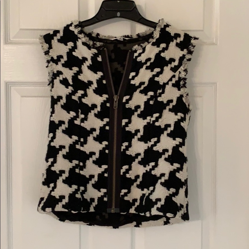 Houndstooth Work Vest